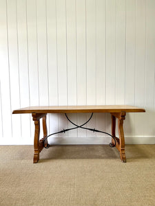 A Vintage Spanish Pine 6ft Dining Table