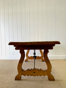 A Vintage Spanish Pine 6ft Dining Table