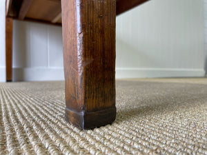 A Good French Pine 6ft Dining Table c1890