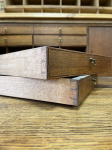 A Large and Stunning English Pine and Oak Secretary Bookcase c1800