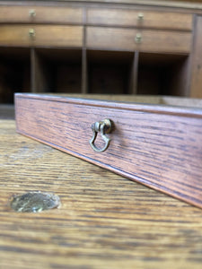 A Large and Stunning English Pine and Oak Secretary Bookcase c1800