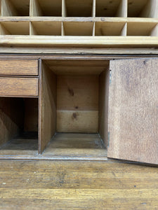 A Large and Stunning English Pine and Oak Secretary Bookcase c1800