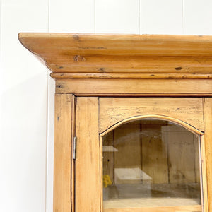 A 19th Century English Pine Bookcase Cabinet or Hutch