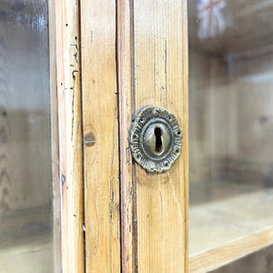 A 19th Century English Pine Bookcase Cabinet or Hutch