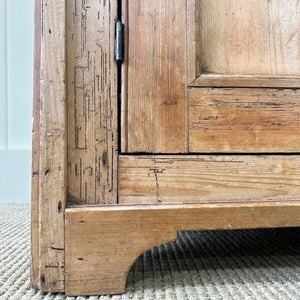 A 19th Century English Pine Bookcase Cabinet or Hutch