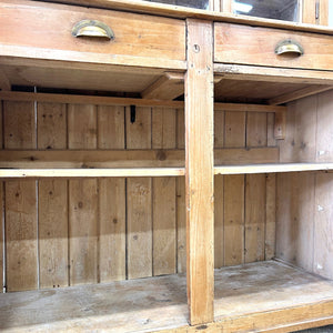 A 19th Century English Pine Bookcase Cabinet or Hutch