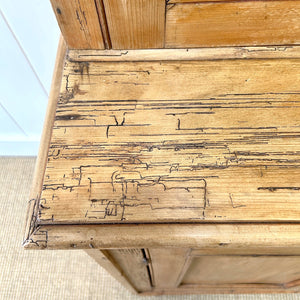 A 19th Century English Pine Bookcase Cabinet or Hutch