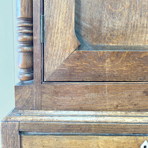 A Large Early 19th Century English Oak Linen Press Housekeepers Cupboard