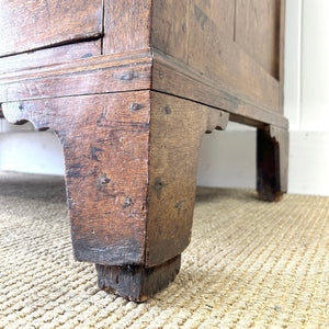 A Large Early 19th Century English Oak Linen Press Housekeepers Cupboard