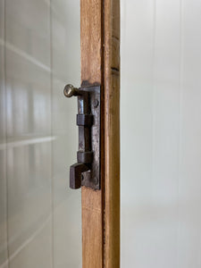 A Monumental 19th Century Pine Glazed Cupboard Cabinet