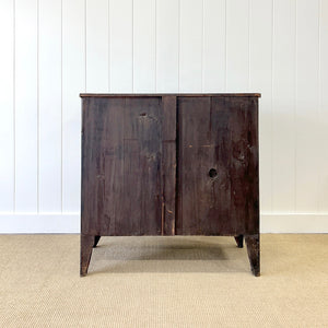 An Ebonized Antique English Chest of Drawers/Dresser