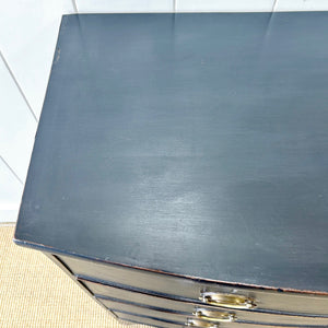 An Ebonized Antique English Chest of Drawers/Dresser