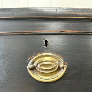 An Ebonized Antique English Chest of Drawers/Dresser