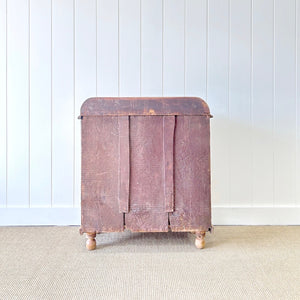 An Antique English Pine Chest of Drawers Dresser Tulip Feet c1890