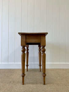 Antique English Country Pine Side Table c1890