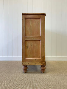 A Large English Pine Chest of Drawers Dresser on Tulip Feet c1890