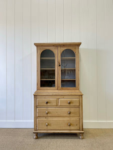 A Early 19th Century English Pine Diminutive Bookcase