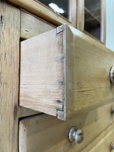 A Early 19th Century English Pine Diminutive Bookcase