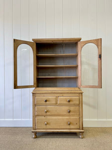 A Early 19th Century English Pine Diminutive Bookcase