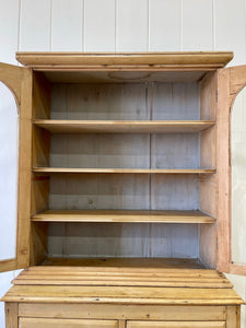 A Early 19th Century English Pine Diminutive Bookcase