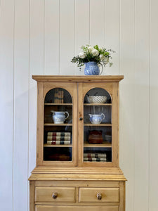 A Early 19th Century English Pine Diminutive Bookcase