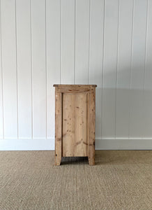 A Charming English Pine Nightstand c1890