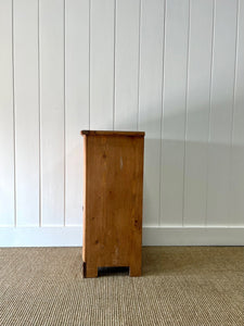 A Charming English Pine Nightstand c1890