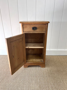 A Charming English Pine Nightstand c1890