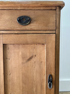 A Charming English Pine Nightstand c1890