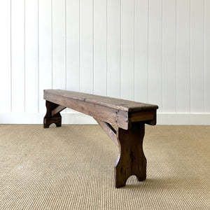 A Country Made Bench Pine c1890