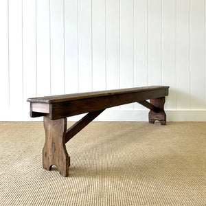 A Country Made Bench Pine c1890