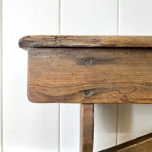 A Country Made Bench Pine c1890