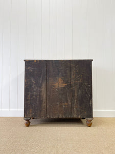 A Large English Pine Chest of Drawers Dresser on Tulip Feet c1890