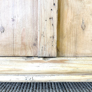 A 19th Century Pine Bookcase with Glazed Doors