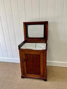 An Antique English Mahogany Dry Sink or Cabinet