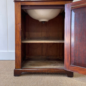 An Antique English Mahogany Dry Sink or Cabinet