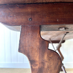 A Vintage Spanish Oak 7ft Dining Table