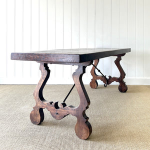 A Vintage Spanish Oak 7ft Dining Table