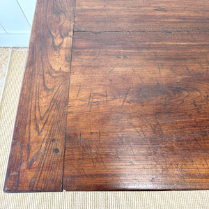 A Vintage Spanish Oak 7ft Dining Table