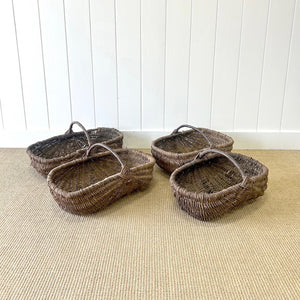 French 19th Century Harvest Baskets - Sold Individually