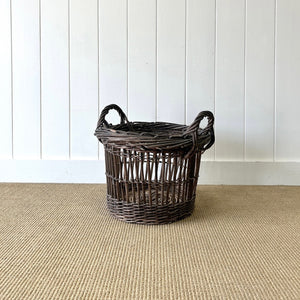 An Antique English Potato Gathering Basket