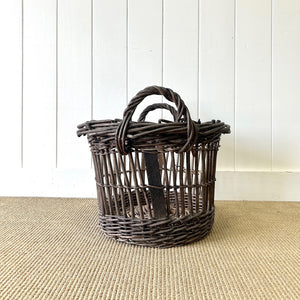 An Antique English Potato Gathering Basket