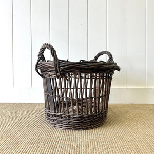 An Antique English Potato Gathering Basket