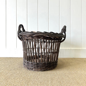 An Antique English Potato Gathering Basket