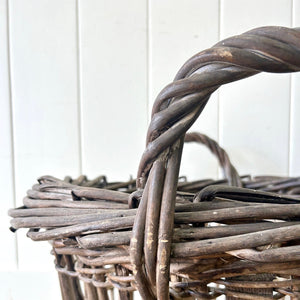 An Antique English Potato Gathering Basket