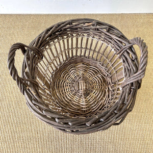 An Antique English Potato Gathering Basket