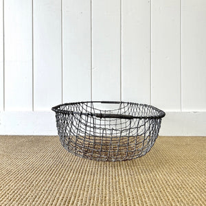 An Antique Wire Farmhouse Basket