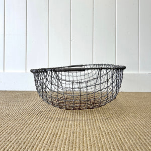 An Antique Wire Farmhouse Basket