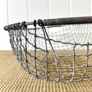 An Antique Wire Farmhouse Basket