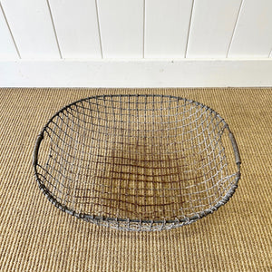 An Antique Wire Farmhouse Basket